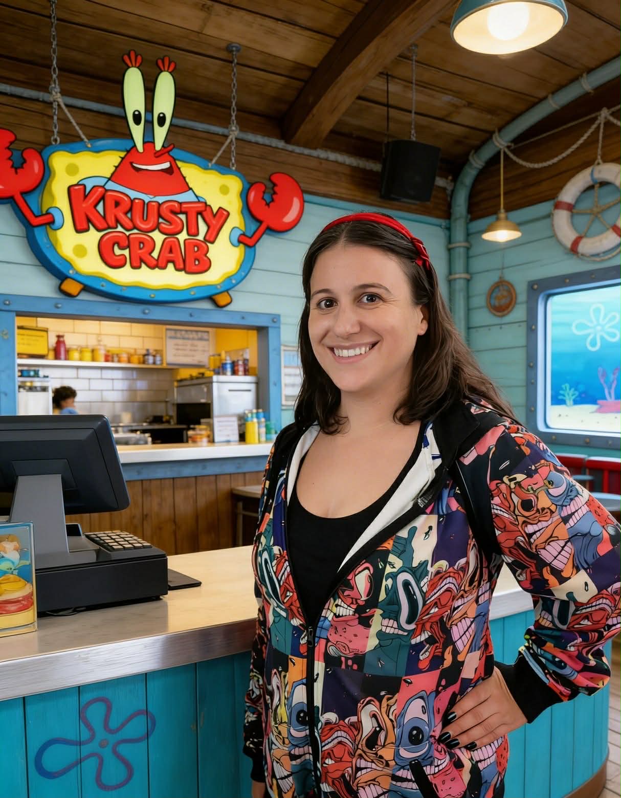 Carly at the Krusty Krab